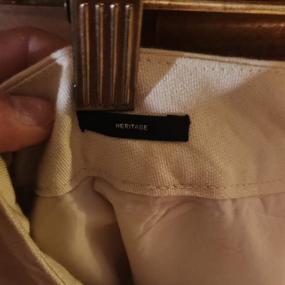 Talbots Heritage Cream Trousers Elegant Straight-Leg Style - Picture 3 of 4